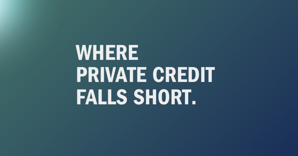 Where private credit falls short — Mason Investment Advisory research