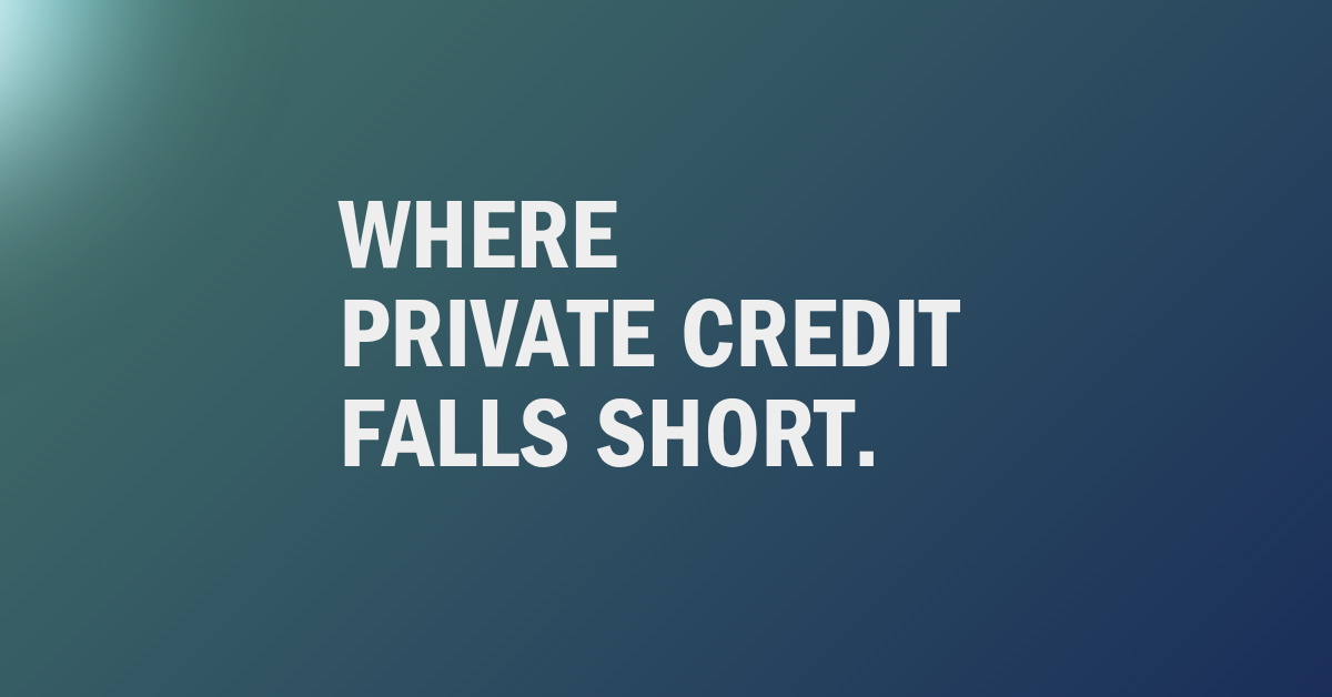 Where private credit falls short — Mason Investment Advisory research